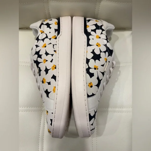 NWOT Coach Women's Floral Sneakers - Black and White - Picture 6 of 8